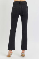RISEN Women's High Rise Bootcut Jeans with Wide Waistband – Premium Comfort & Style